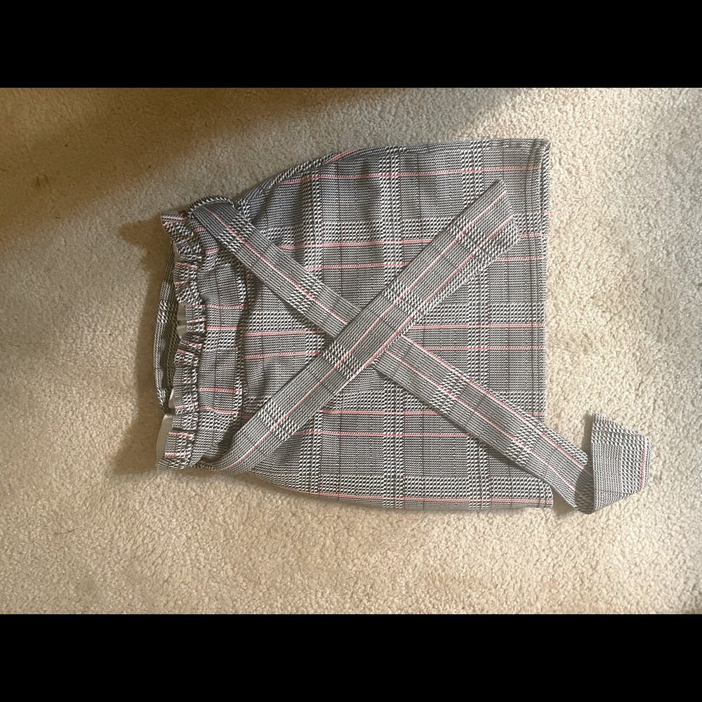 Black and White Mini Skirt